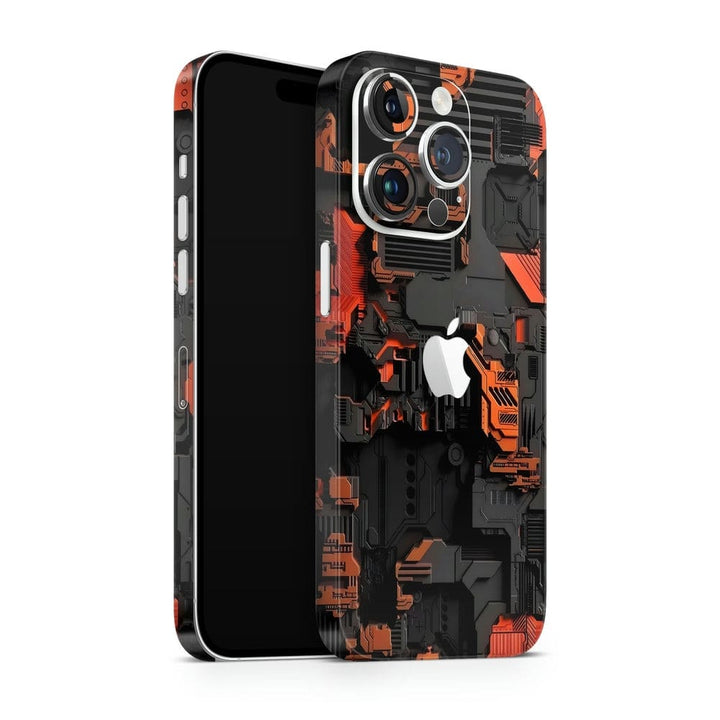 Apple iPhone Skin Wrap - Orange Black Board