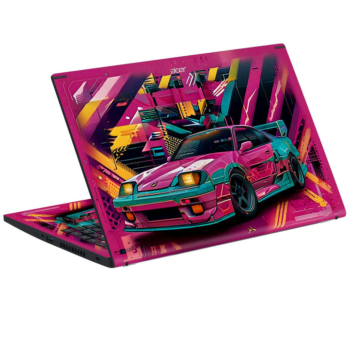 Acer Laptop Skin - Vibrant Retro Racer