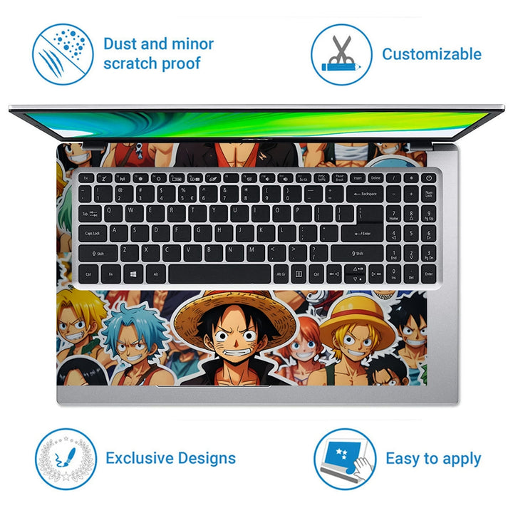 Laptop Skin - Anime One Piece Dynamic Collage DS3