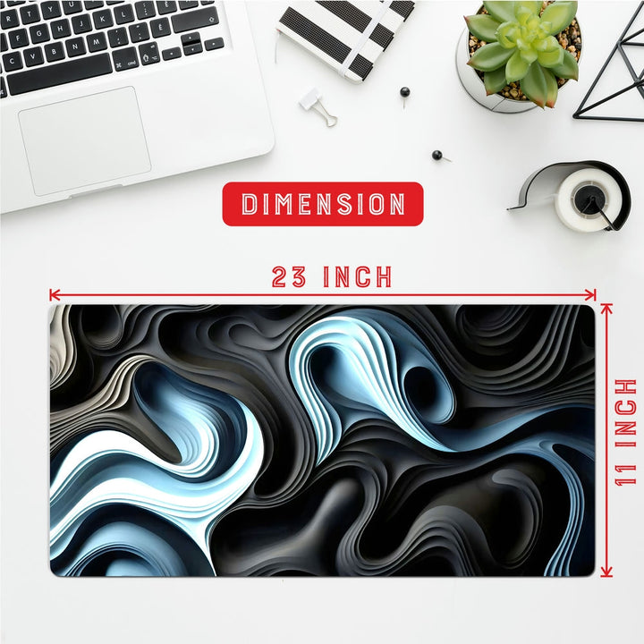 Anti-Slip Desk Mat Gaming Mouse Pad - Oceanic Swirls