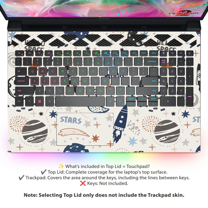 Dell Laptop Skin - Hello Space Moon