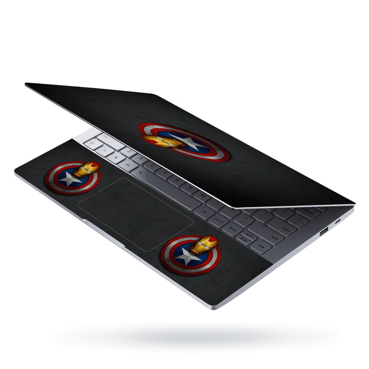 Laptop Skin - Captain Shield Iron Man Mask