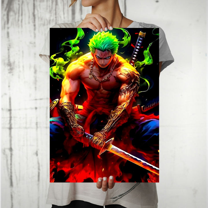 Metal Poster - One Piece Roronoa Zoro OP42