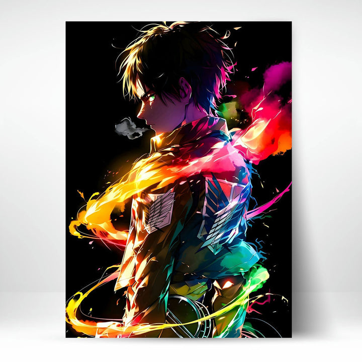 Metal Poster - Anime Eren Yeager