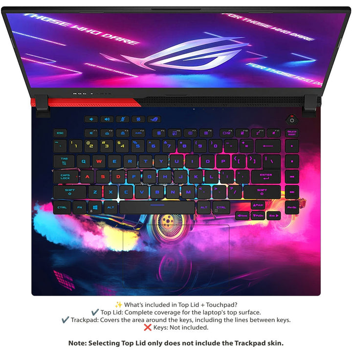 Asus Laptop Skin - Neon Back to Future