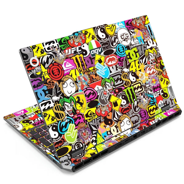 Lenovo LOQ Laptop Skin - Monster Sticker Bomb