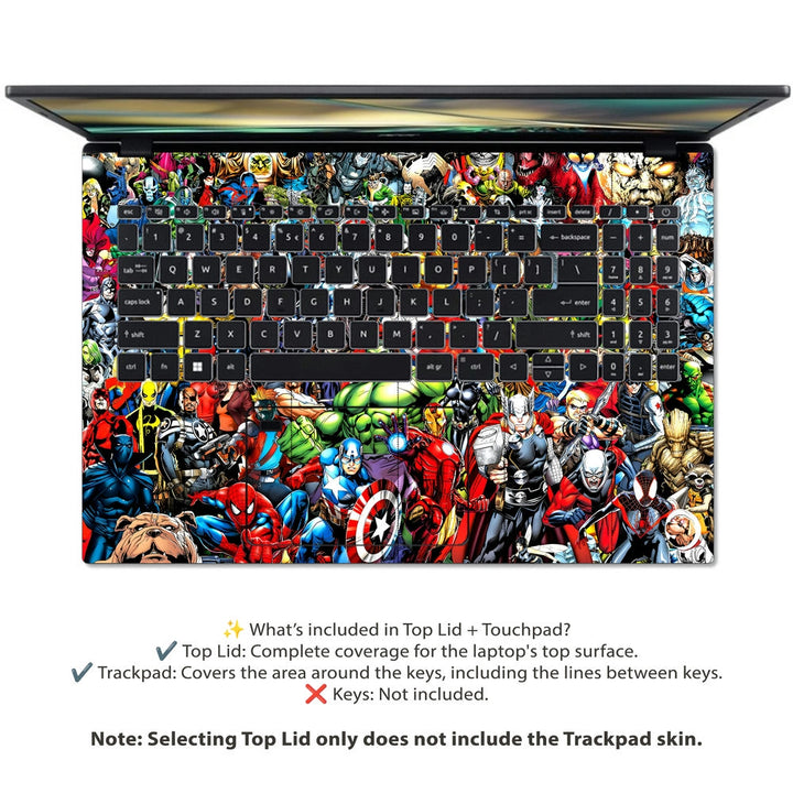 Acer Laptop Skin - Marvel Avengers Universe