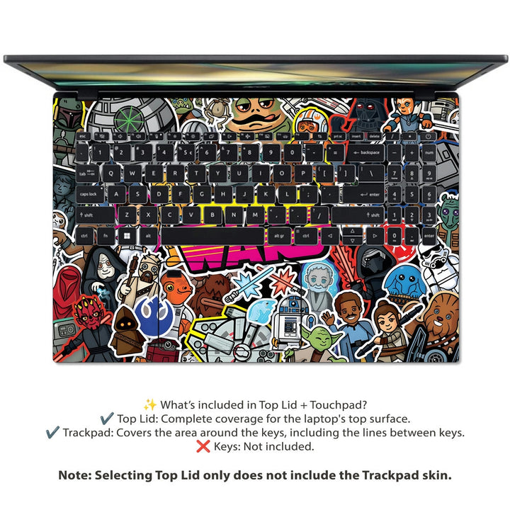 Acer Laptop Skin - Star Wars Collage