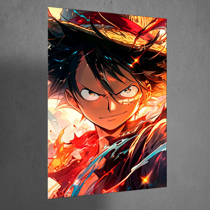 Metal Poster - One Piece Monkey D Luffy OP14