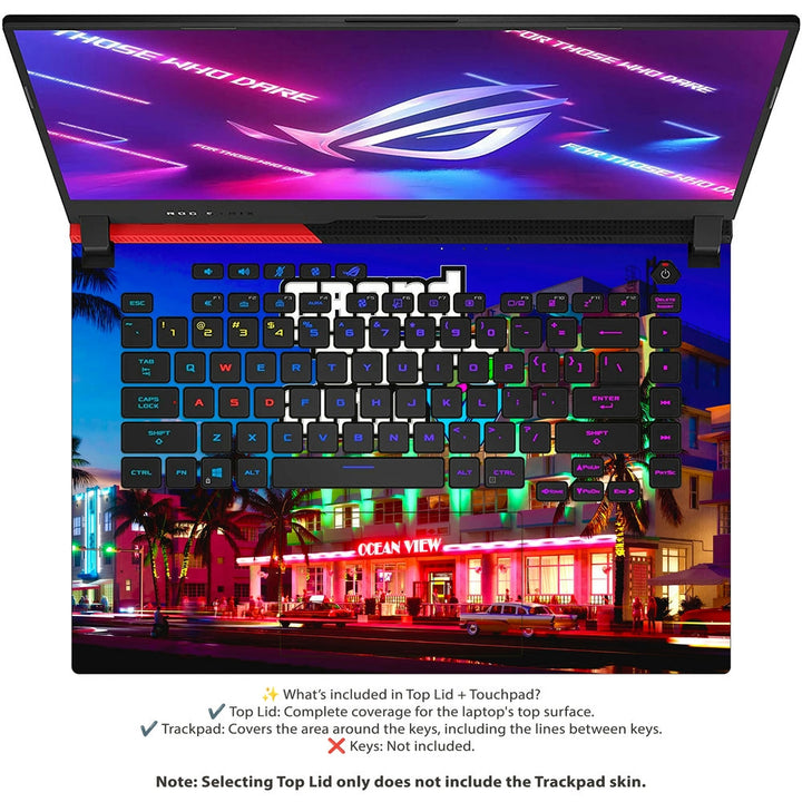 Asus Laptop Skin - GTA 6 Neon Ocean View