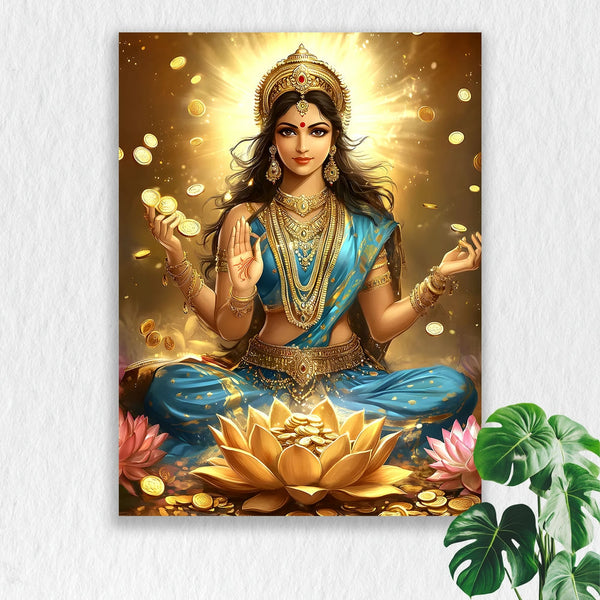 Self Adhesive Textured Vinyl Poster Lakshmis Blessing