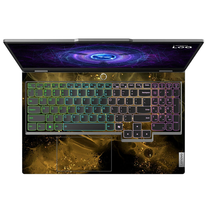 Lenovo LOQ Laptop Skin - Golden Dust Particle Abstract