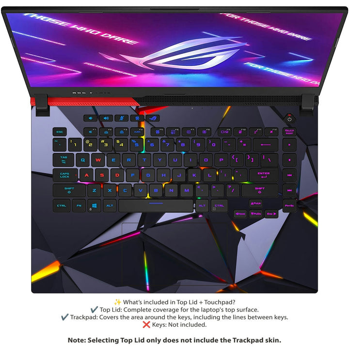 Asus Laptop Skin - Holographic Triangles