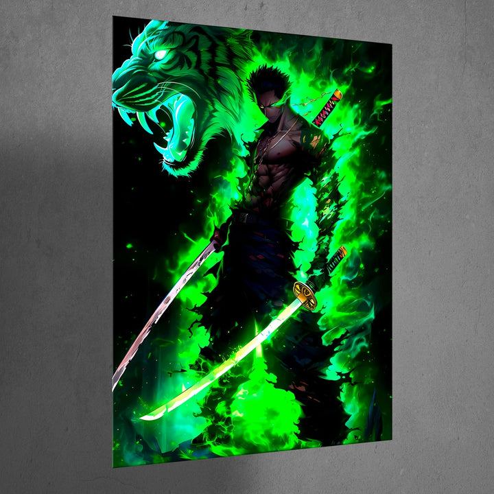 Metal Poster - One Piece Roronoa Zoro OP57