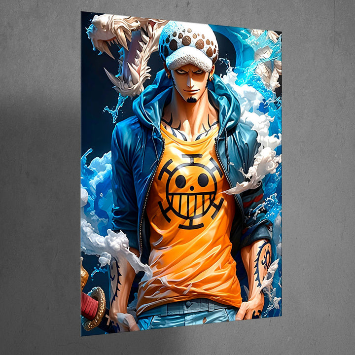 Metal Poster - Anime Smiley Pirate