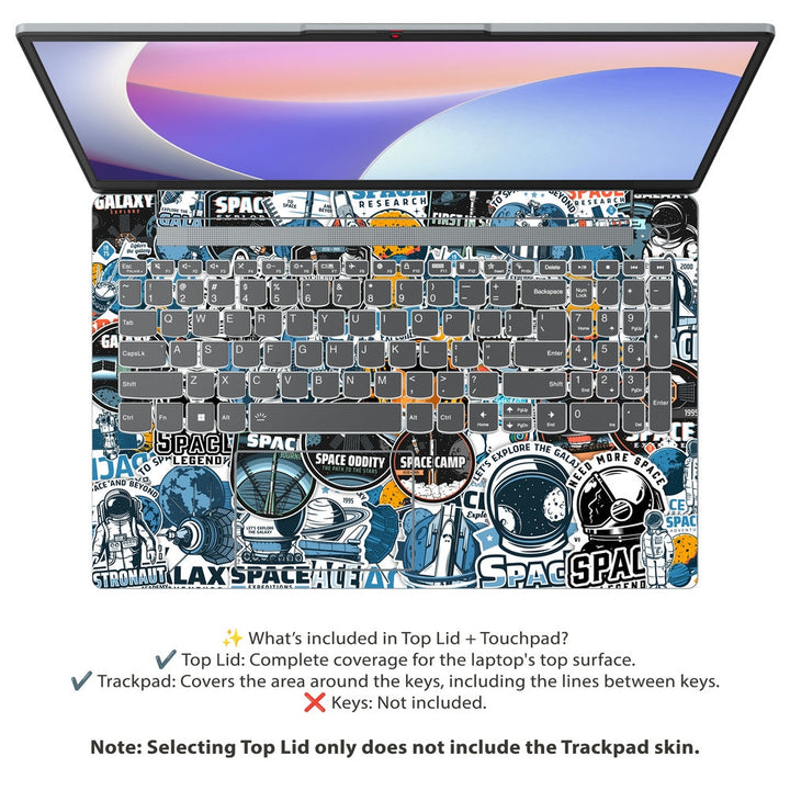 Lenovo Laptop Skin - Space Sticker Bomb