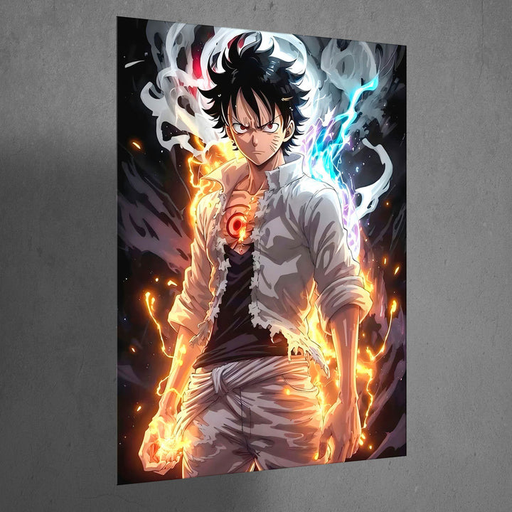 Metal Poster - One Piece Monkey D Luffy OP13