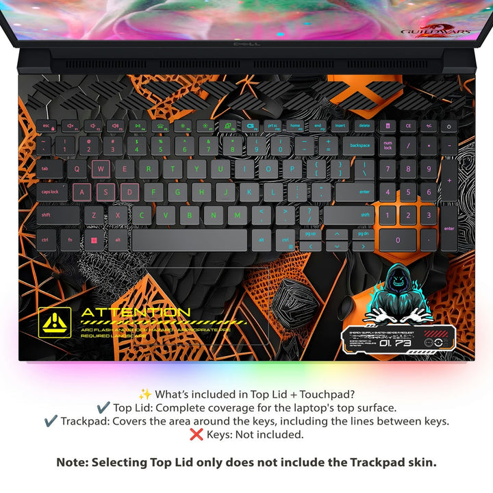 Dell Laptop Skin - Cyberpunk Digital Enforcer