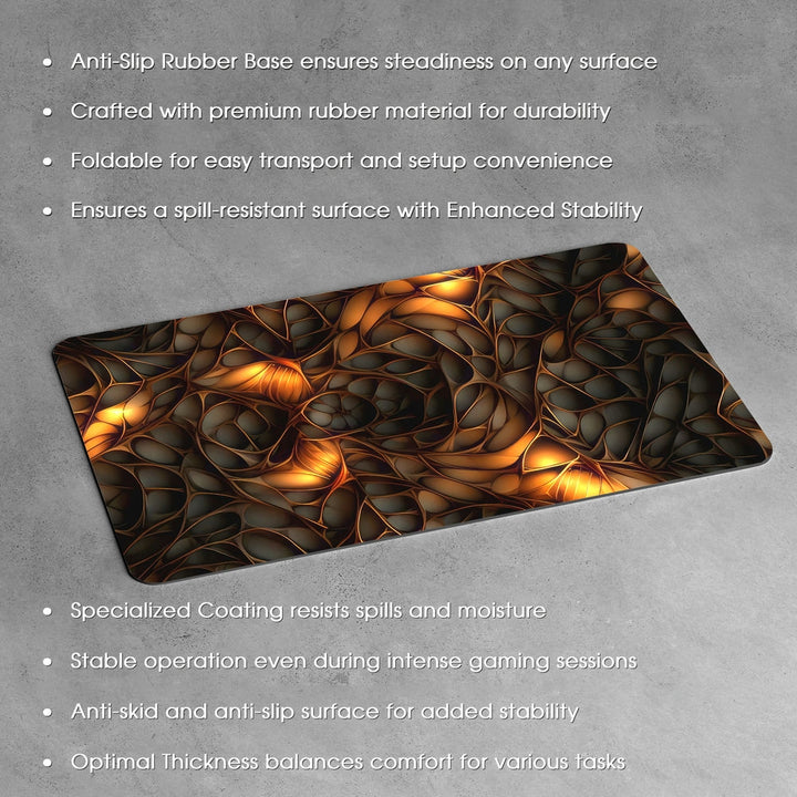 Anti-Slip Desk Mat Gaming Mouse Pad - Molten Glow