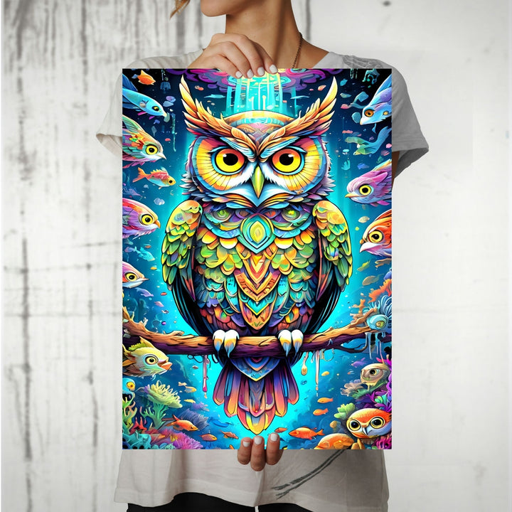 Metal Poster - Wildlife Owl WO01