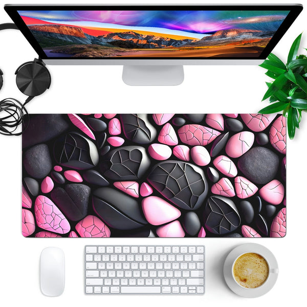 Anti-Slip Desk Mat Gaming Mouse Pad - Colorful Pebbles CP18