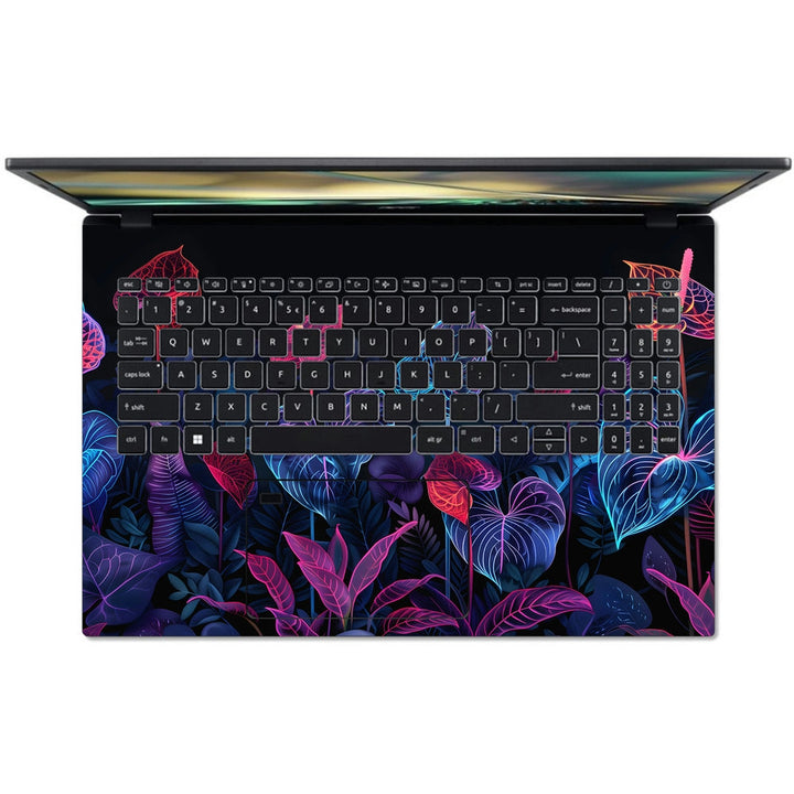 Acer Laptop Skin - Midnight Floral Blossom Pattern