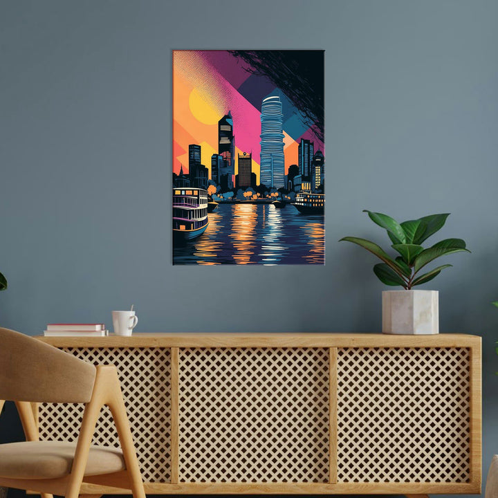 Metal Poster - City Art