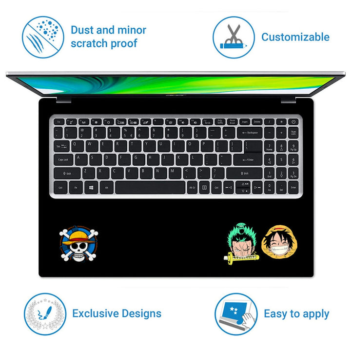 Laptop Skin - Monkey D Luffy Zoro Face