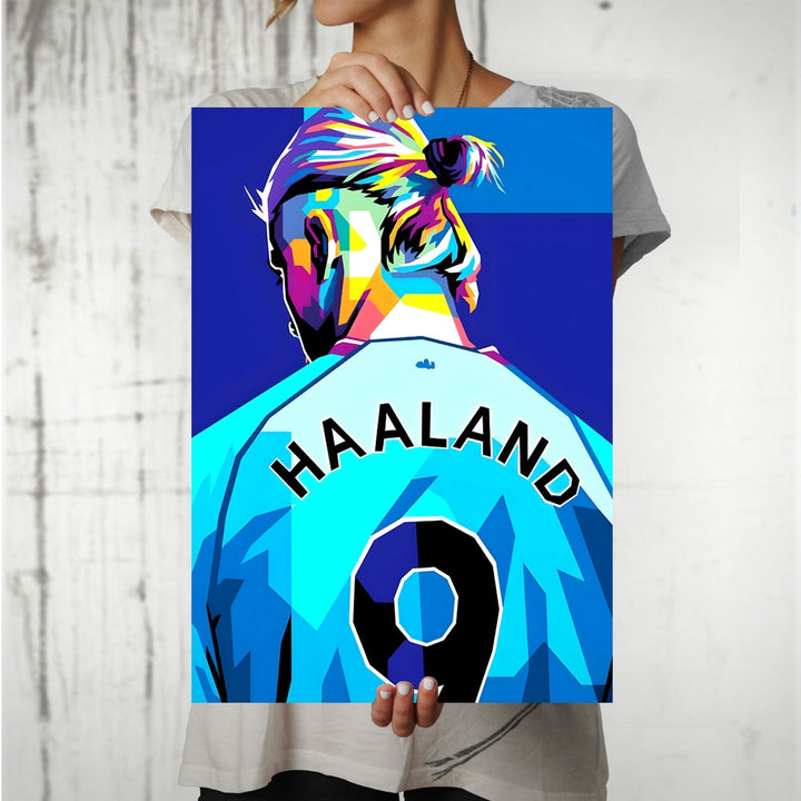 Metal Poster - Footballer Erling Haaland EH01