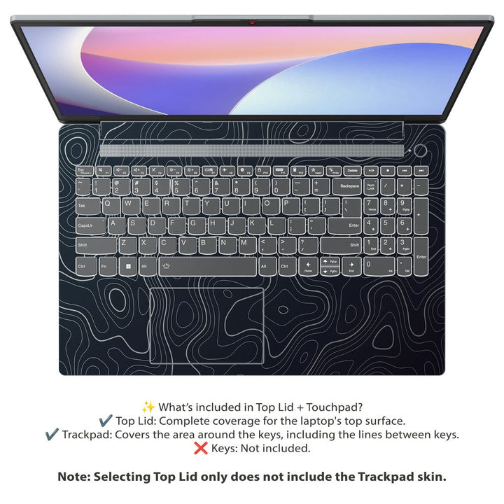 Lenovo Laptop Skin - Topography Pattern TP04