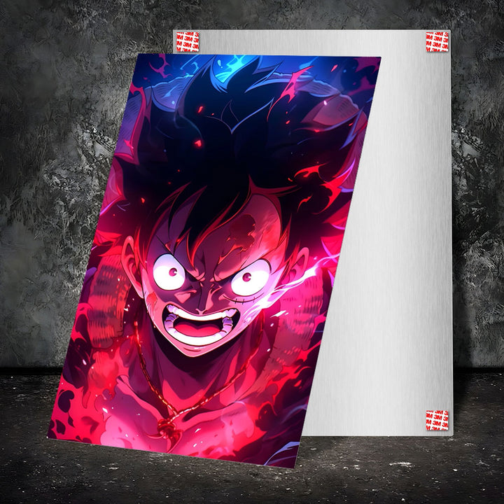 Metal Poster - One Piece Monkey D Luffy OP07