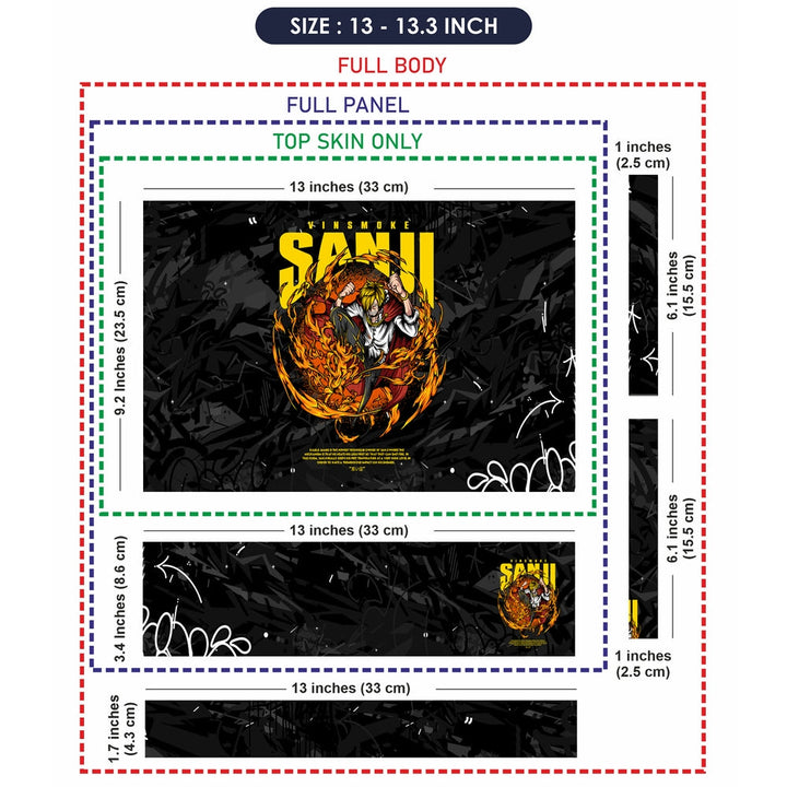 Laptop Skin - One Piece Sanji DS1