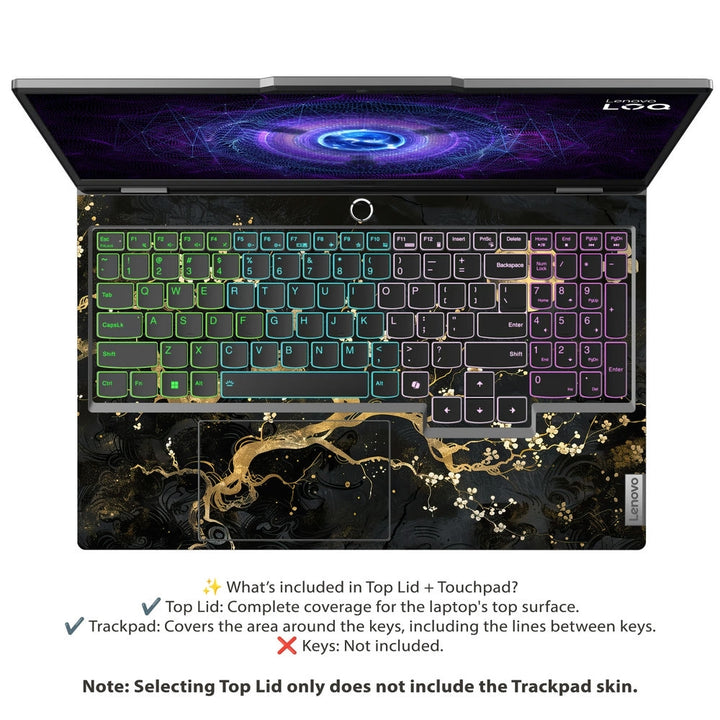 Laptop Skin - Moonlit Golden Branch