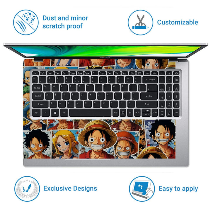 Laptop Skin - Anime One Piece Dynamic Collage DS7