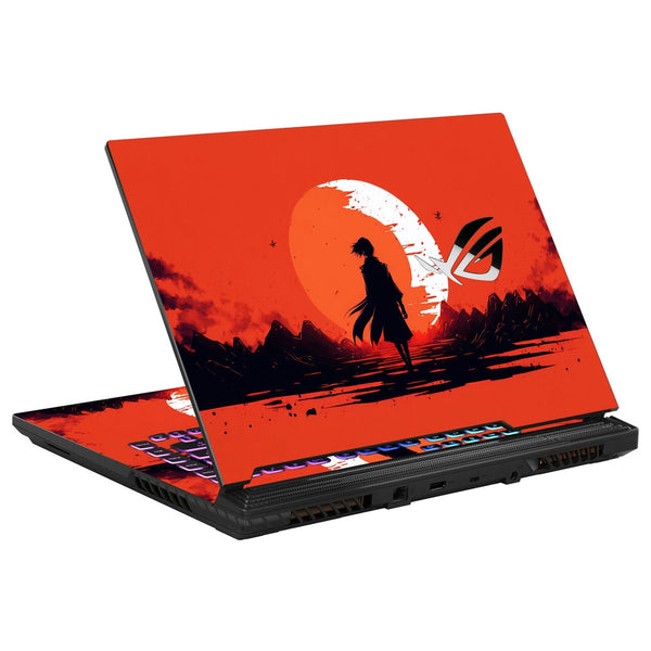 Asus Laptop Skin - Girl Watching Full Blood Moon