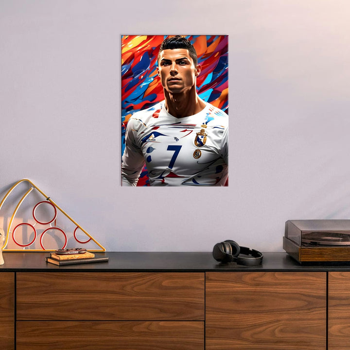 Metal Poster - Footballer Cristiano Ronaldo F02