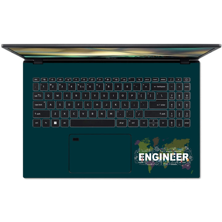 Acer Laptop Skin - Engineer World Map