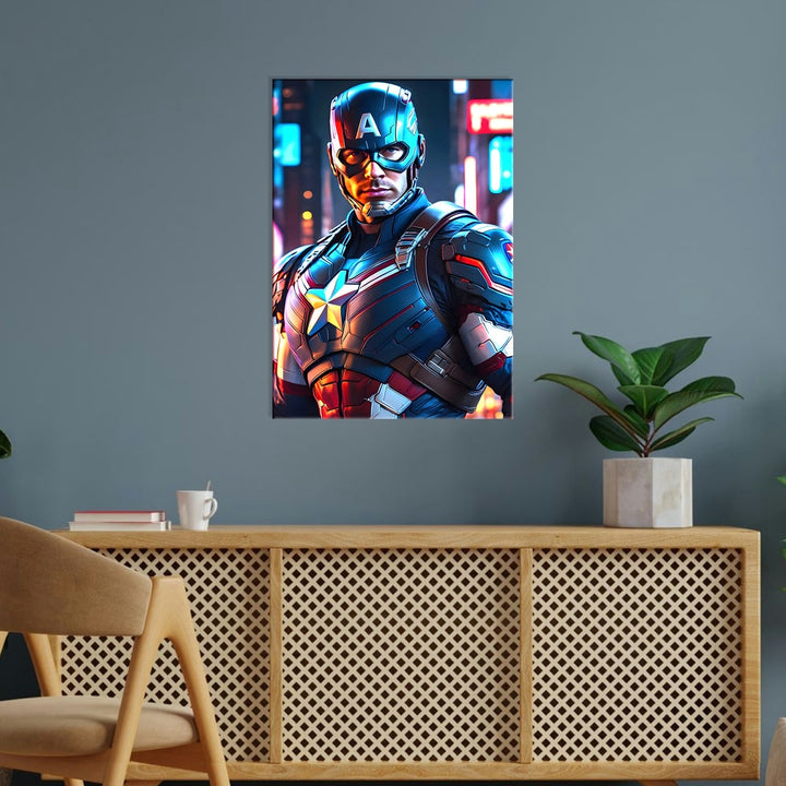 Metal Poster - Superhero Captain America CAP10