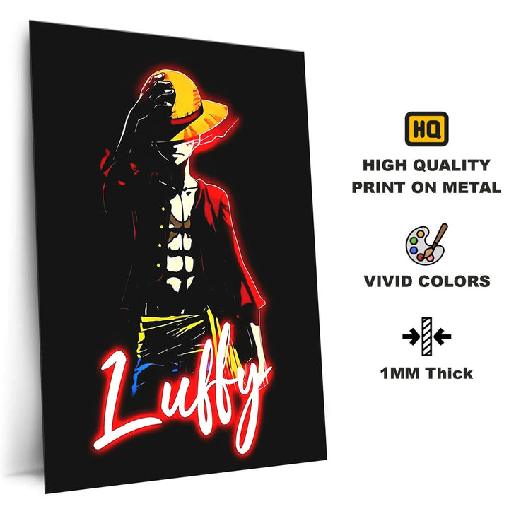 Metal Poster - One Piece Monkey D Luffy OP51