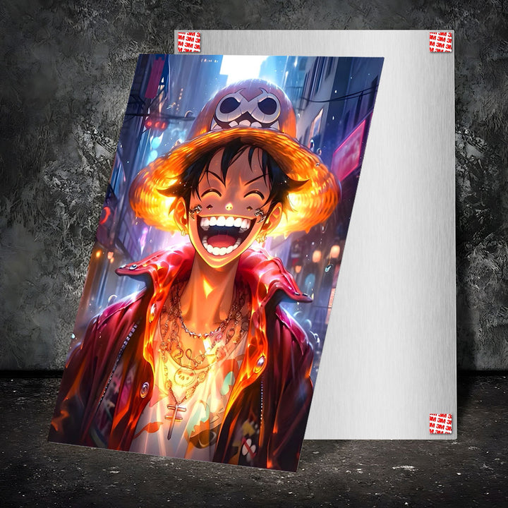 Metal Poster - One Piece Monkey D Luffy OP08