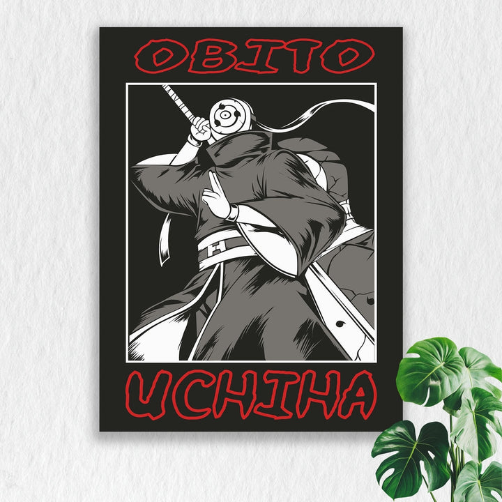 Self Adhesive Textured Vinyl Poster Obito Uchiha Naruto