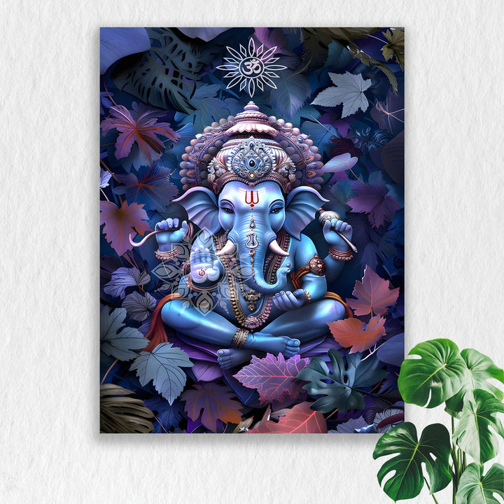 Self Adhesive Textured Vinyl Poster Ethereal Ganesha