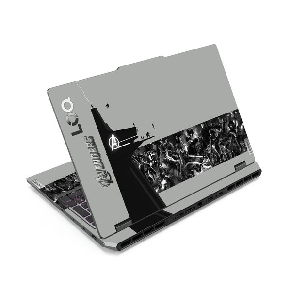 Lenovo LOQ Laptop Skin - Avengers Assemble Force Grey Back