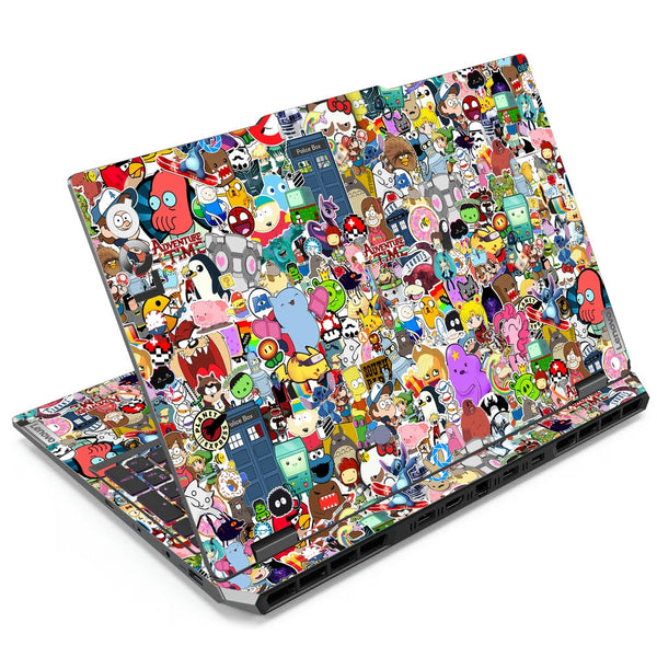 Lenovo LOQ Laptop Skin - Adventure Time Sticker Bomb