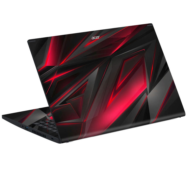 Acer Laptop Skin - Black Red 3D Pattern