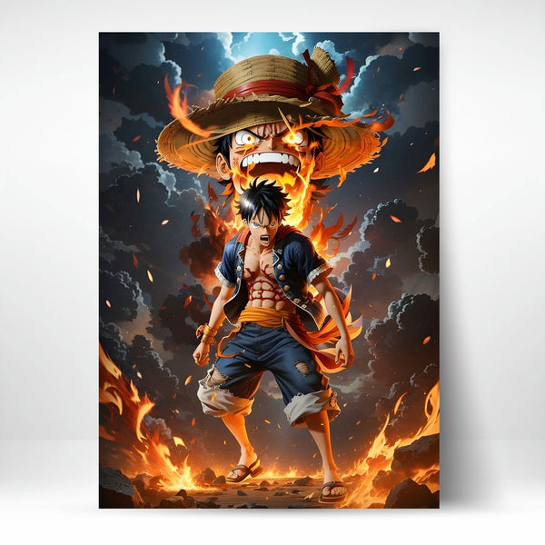 Metal Poster - One Piece Monkey D Luffy OP12