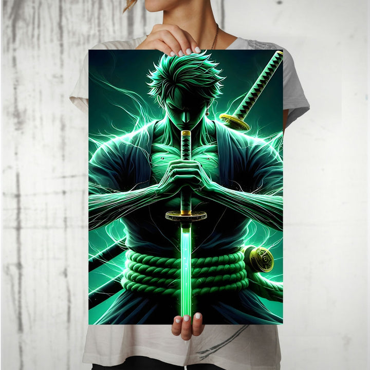 Metal Poster - One Piece Roronoa Zoro OP45