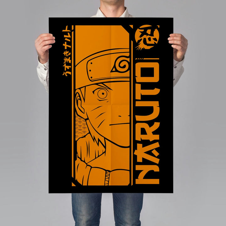 Self Adhesive Textured Vinyl Poster Naruto The Orange Hokage