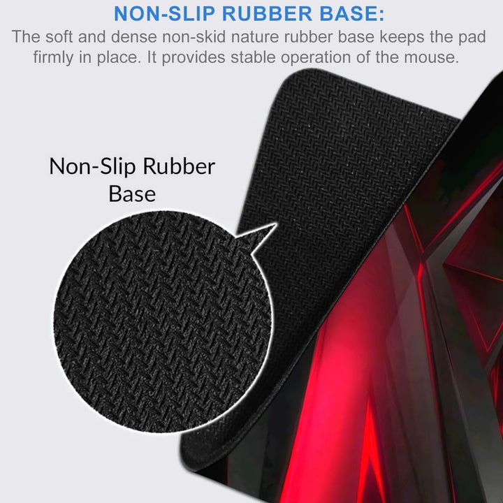 Anti-Slip Desk Mat Gaming Mouse Pad - Red Slash