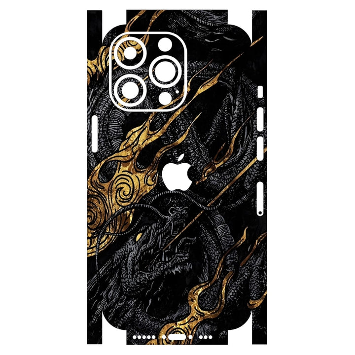 Apple iPhone Skin Wrap - Dragon Golden Highlighter